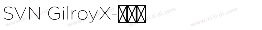 SVN GilroyX字体转换